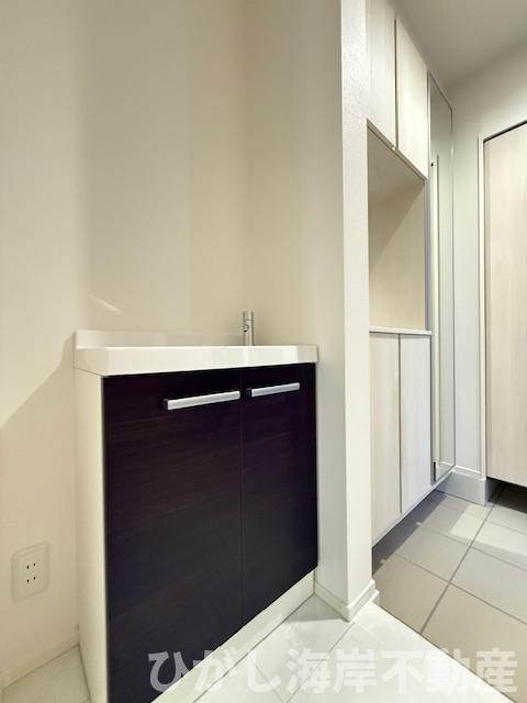 茅ヶ崎市浜之郷　新築戸建　全２区画の洗面所|セカンド洗面台