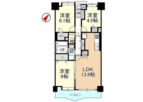 ベルシュ青山新町の間取り