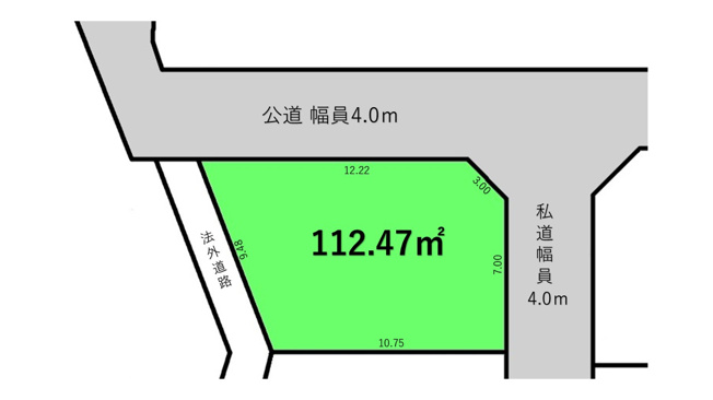 【土地図】 | 八王子市川口町　売地 | 土地図です！