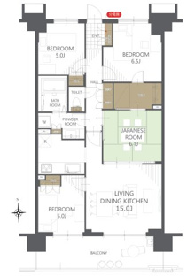 【間取り】サクラディアサークルコート 
