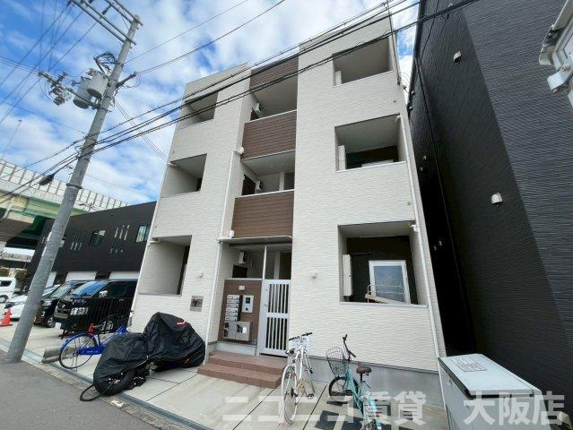 大阪市西淀川区姫島４丁目のアパートの外観
