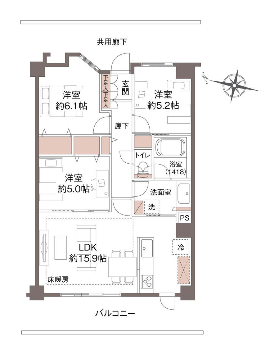 間取り図です♪