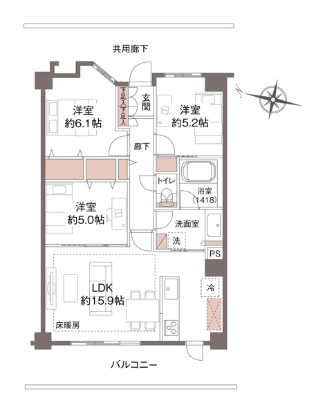 間取り図です♪