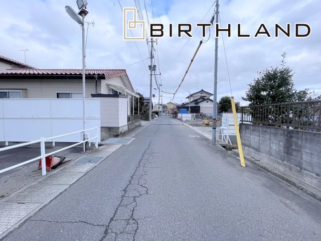 新築戸建・新築建売　郡山市大槻前畑　小山田小・大槻中の前面道路含む現地写真