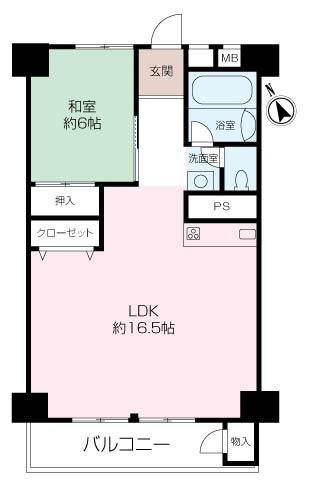 市ドリームハイツ1号棟の画像