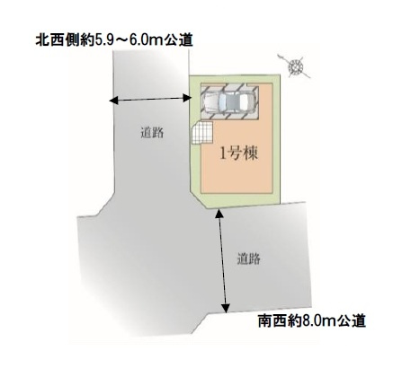 【区画図】 | 川越市清水町1期 | 全1棟