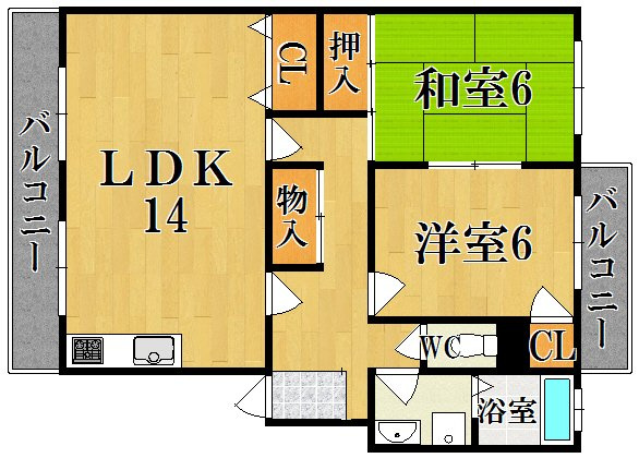グリーンプラザマサキの間取り
