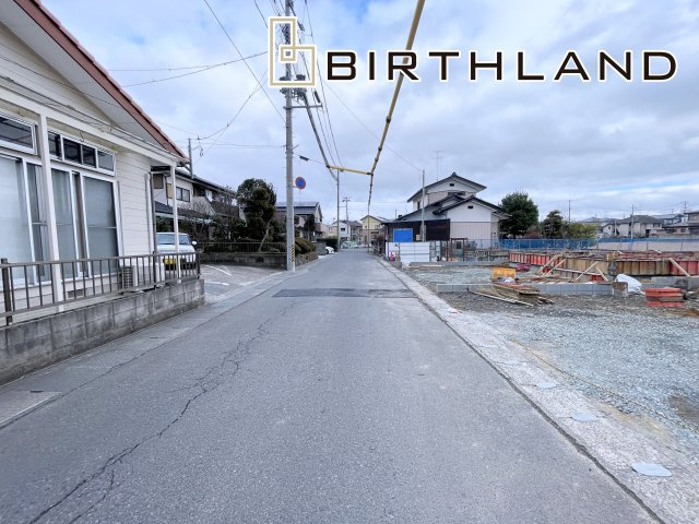 新築戸建・新築建売　郡山市大槻前畑　小山田小・大槻中の前面道路含む現地写真