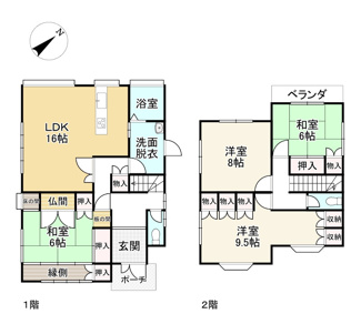 【間取り】 | 守山市古高町　中古戸建