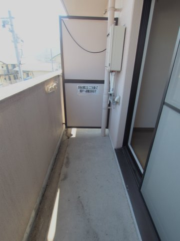 レジデンス上安のバルコニー