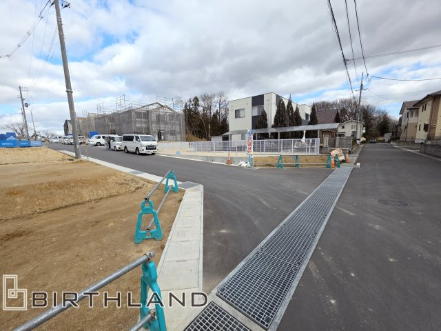 新築戸建・新築建売　須賀川市柏城第6　柏城小・第二中の外観|車通りが少なく静かな住宅街に立地♪前面道路も穏やかな雰囲気でゆったりとした暮らしができます♪