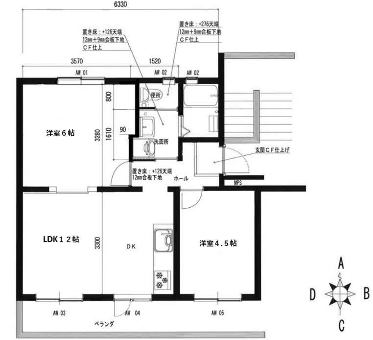 狭山台第一公団マンション2街区27号棟の間取り