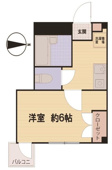 １Ｋタイプの間取りです。