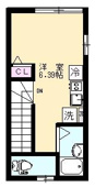 １Ｆ玄関、角部屋２面採光