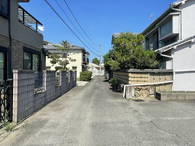 木太町　土地の前面道路含む現地写真