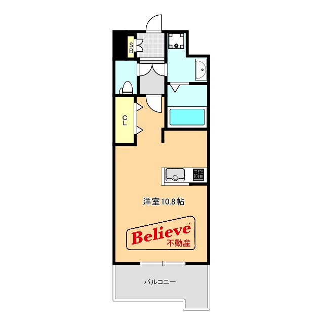 S-RESIDENCE六ツ門abreastIIの間取り|使い勝手の良い間取りです♪