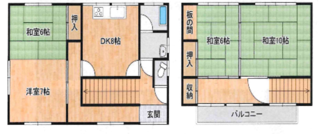 奈良県宇陀市戸建の間取り