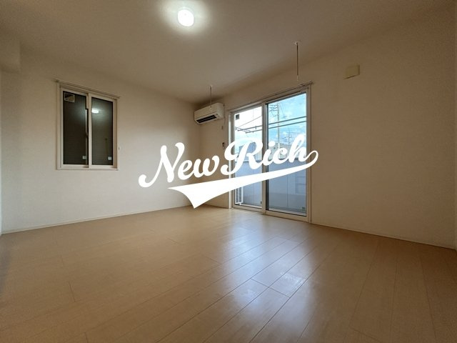 高崎市貝沢町のアパートのバルコニー