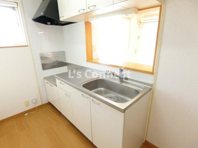 【キッチン】 | プロムナードＢ | ２口ガスコンロ設置可能な対面キッチンです