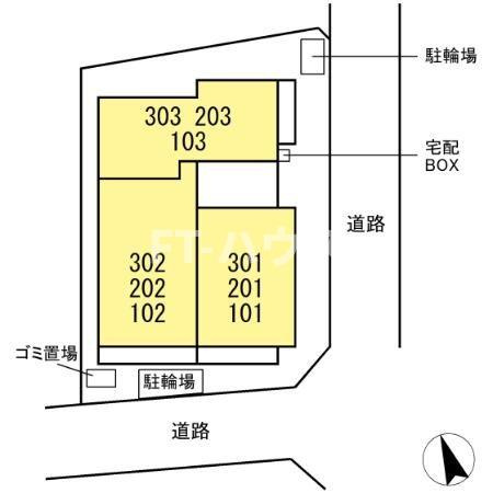 前原東NTステージの区画図