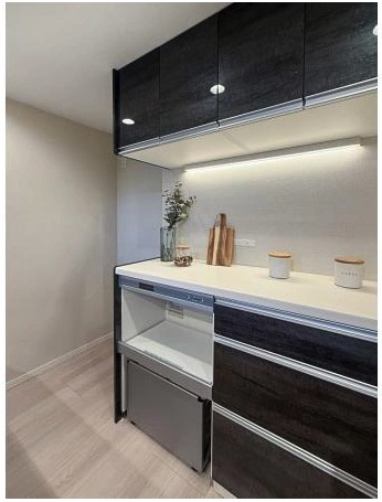 【キッチン】 | ★仲介手数料無料★ 芝浦アイランドケープタワー（南東向きリビングからレインボーブリッジを望める眺望）