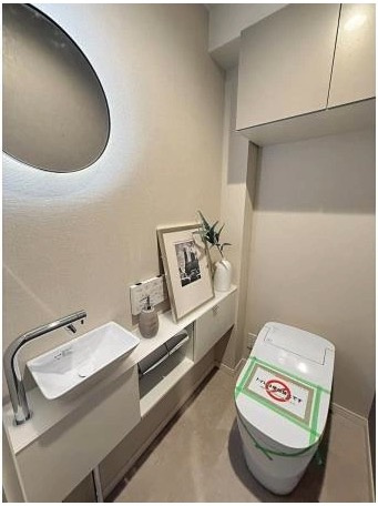 【トイレ】 | ★仲介手数料無料★ 芝浦アイランドケープタワー（南東向きリビングからレインボーブリッジを望める眺望）