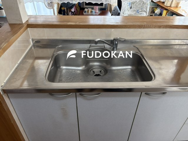 天童市柏木町一丁目のキッチン|ステンレスシンクです。