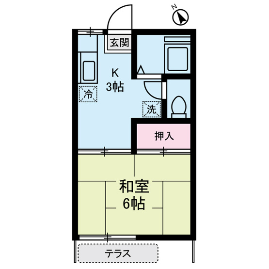 【間取り】 | 美登利ハイツ