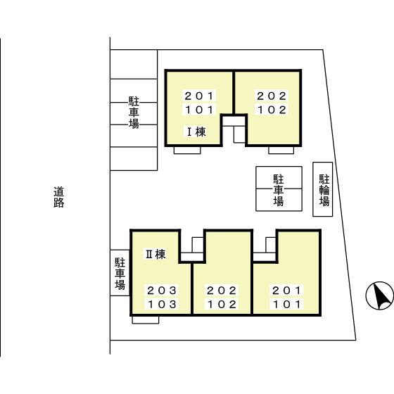 ヴァムブーク品川　Ⅱの区画図