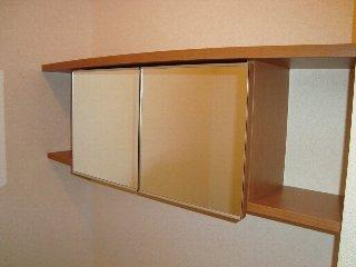 楓のトイレ|鏡付小棚