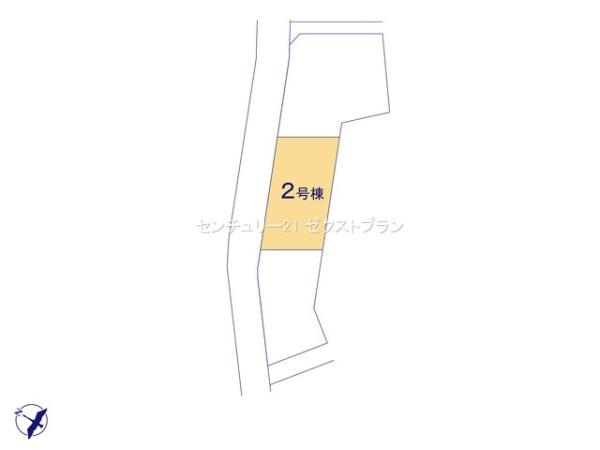 高崎市上中居町3期3棟 2号棟の区画図|区画図