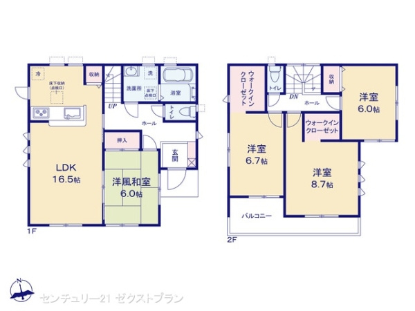 前橋市上増田町第3 1号棟の間取り|図面と異なる場合は現況を優先