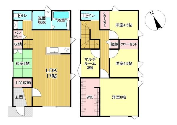 出雲市小山町　新築戸建の間取り