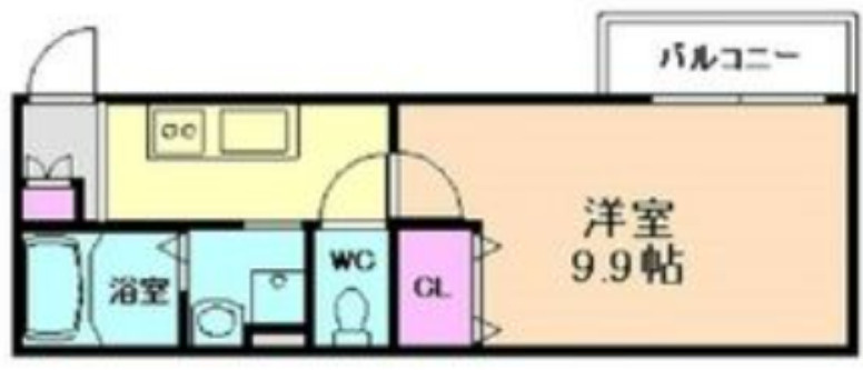 大阪市東淀川区　築浅一棟売アパート　アート大桐の間取り