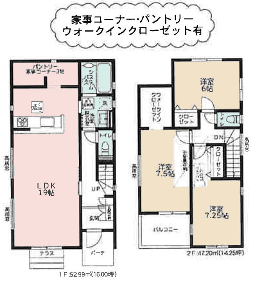 【間取り】 | 3LDKは、リビングダイニングキッチンと3つの居室がある間取り。ファミリー層に非常に人気の高い間取りで、広々としたリビングで家族団らんを楽しみ、個室でプライベートな時間も確保できるのが大きな魅力です。