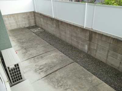 【庭】 | 緑爽館Ⅰ | お庭の付いた物件です