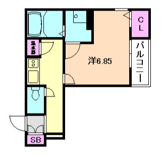 大阪市鶴見区　令和4年築アパート　アート鶴見の間取り