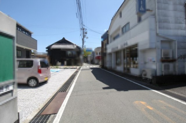 長浜（第1）　新築戸建　の前面道路含む現地写真|南側　5.63ｍ　接面道路　15.09ｍ