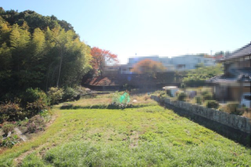 大津市小野734-1他　中古戸建の展望|南側の眺望、敷地の畑がよく見えます