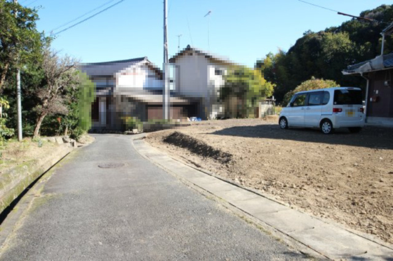 大津市小野734-1他　中古戸建の前面道路含む現地写真|前面道路