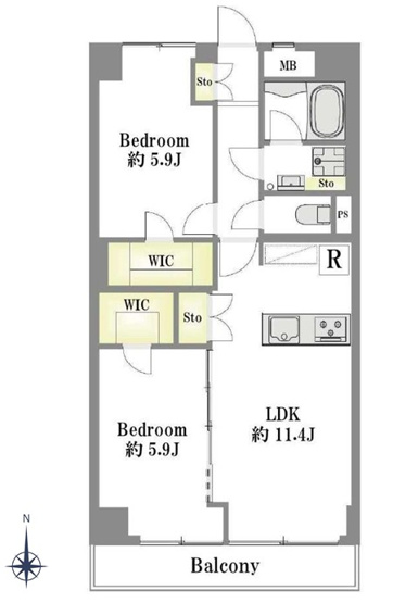 【間取り】 | 高島平第一住宅１号棟 | 耐震適合証明書発行できます！陽当たり・通風良好です！