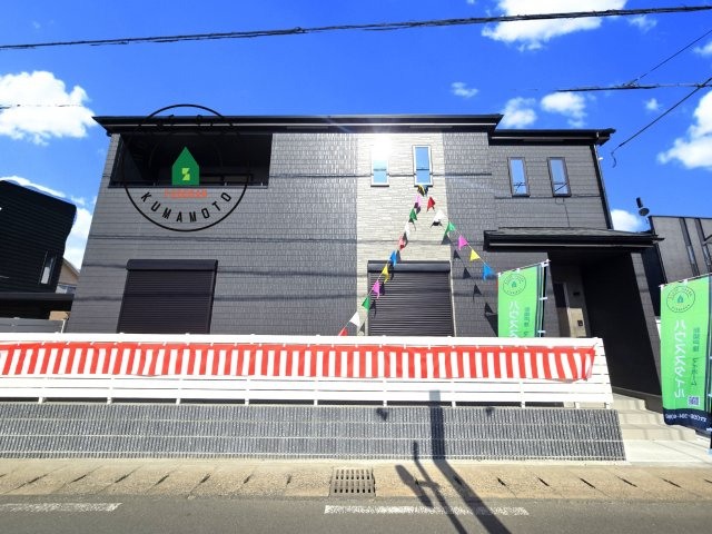 熊本市北区兎谷1丁目第1-1棟（1号棟）の外観|デザイン性のある外観です。