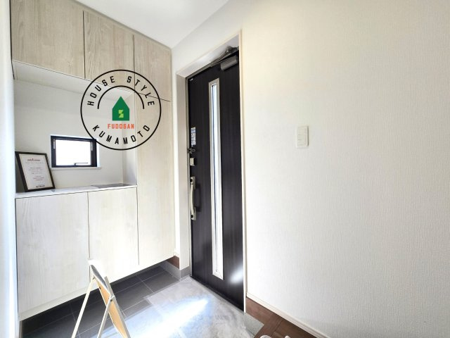 熊本市北区兎谷1丁目第1-1棟（1号棟）の防犯設備|二重ロックでしっかり防犯対策ができます。