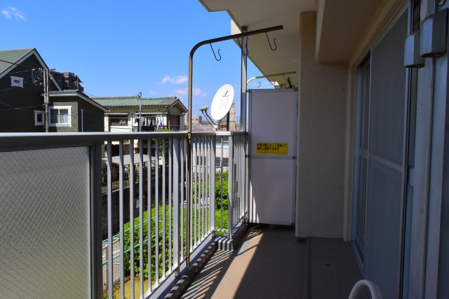 東村山市美住町１丁目の中古マンションのバルコニー