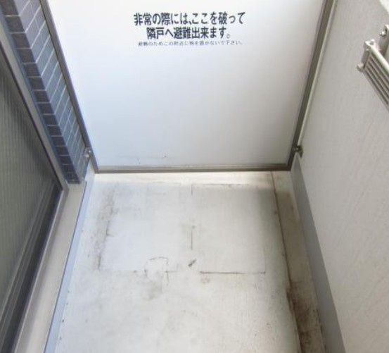 レジェンドコート白山のバルコニー