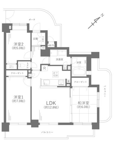 【間取り】 | ライオンズヒルズ柿生