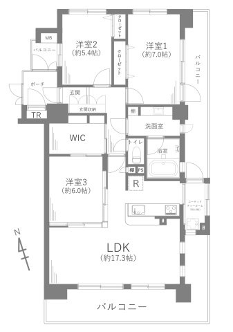 【間取り】 | サンアリーナ相模原西門桜通り
