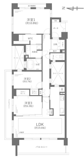 【間取り】 | クレッセントグランコート