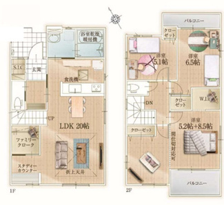 【間取り】 | 習志野市袖ケ浦四丁目　新築分譲住宅２号棟 | 習志野市袖ケ浦４丁目　２号棟　３LDK