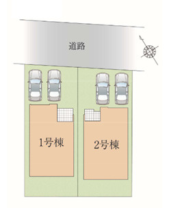 【区画図】 | 習志野市袖ケ浦四丁目　新築分譲住宅２号棟 | 習志野市袖ケ浦４丁目　２号棟